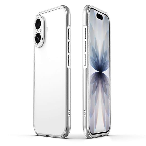 Kompatibel med iPhone 17 Bumper Case No-Back Phone Frame Cover med linsskydd