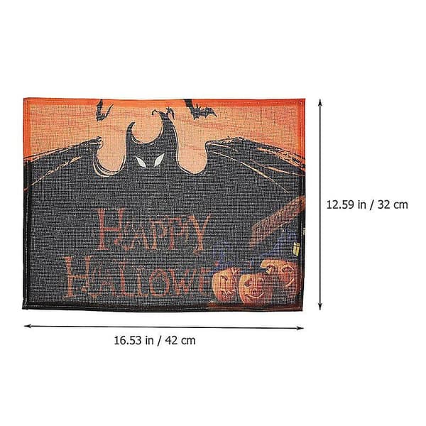 4 stk Halloween-dekkebrikker for Halloween-gaver