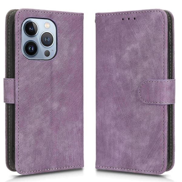Kompatibel med iPhone 13 Pro Max etui pung RFID-blokerende flipcover med støttefod