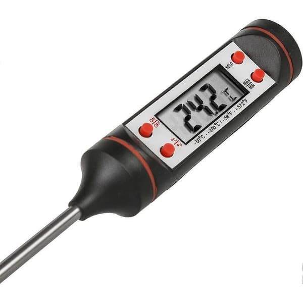 GB178 Digital Pen Termometer Grøn og Blå Madsonde Madtermometer fra -50C til ca. +300C LCD-display