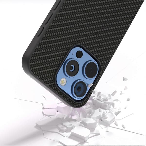 Kulfiber tekstur etui til iPhone 16 Pro