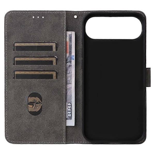 Compatible For iPhone 17 Air Case Wallet RFID PU Leather Phone Cover Stand With Strap