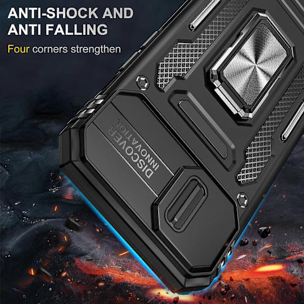 Armor PC + TPU Kameraskydd Telefonfodral (För iPhone 15 Plus)