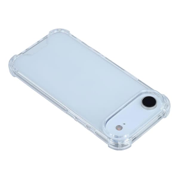 Til iPhone 17 Air-deksel Forsterkede hjørner TPU-ramme+akryl bakside telefondeksel
