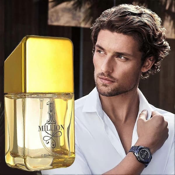 Gold Million Parfym 50ml, Långvarig Fräsch Träig Cologne för Män