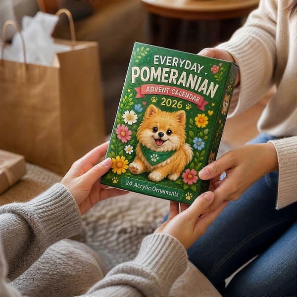 Everyday Pomeranian Julekalender 24 dages overraskelser Squishy legetøjsæske til jul