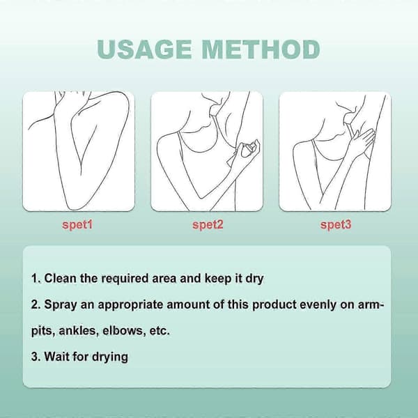Deodorant Parfymespray, Oppfriskende Duftspray for Armhulene til Daglig Bruk