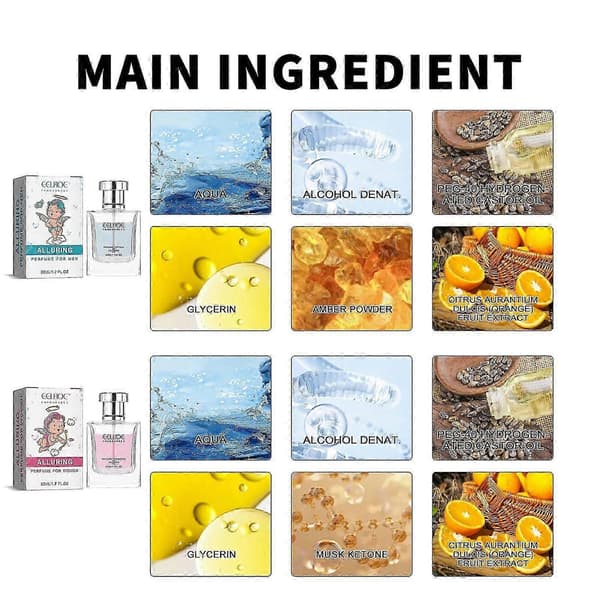 Glamour Parfym, Långvarig Elegant Doft för Dagligt Bruk, 50ml
