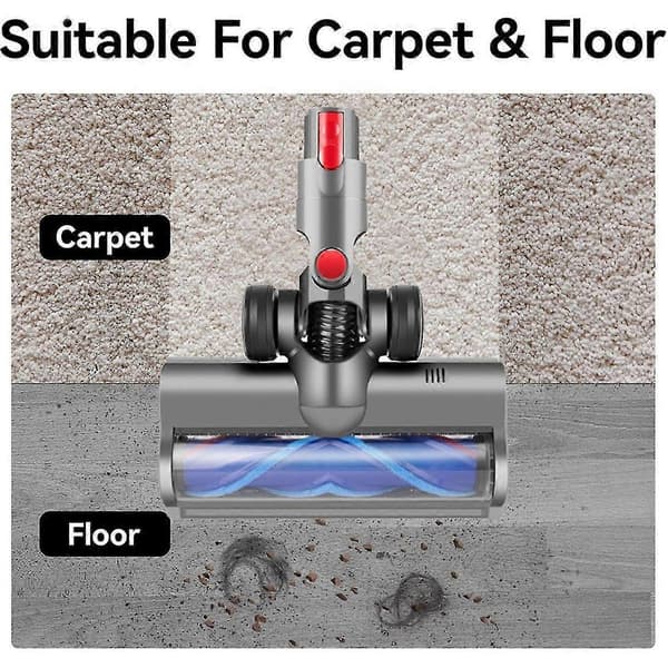 Quick Release Motor Cleaner Børste til V10 Slim V12 Slim Støvsugertilbehør med LED Støvlys til H