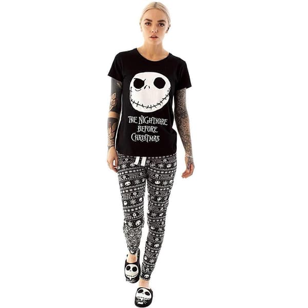 Nightmare Before Christmas naisten Jack Skellington -pyjamasetti