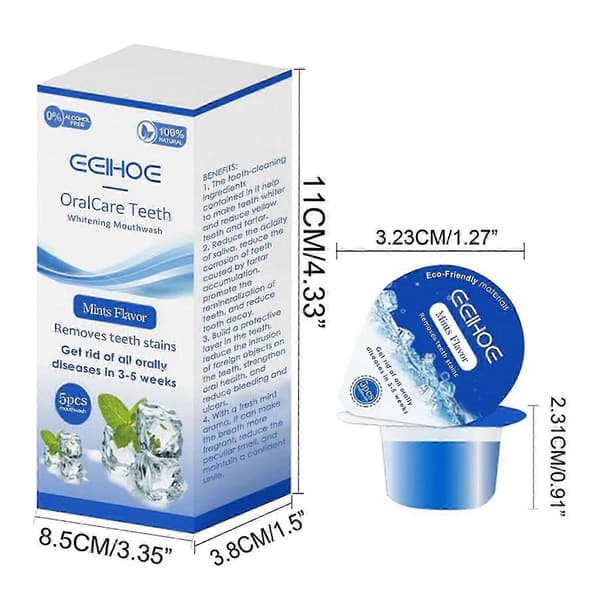 Avancerad munskölj, extra vitgörande, uppfriskande mint 25 ml A