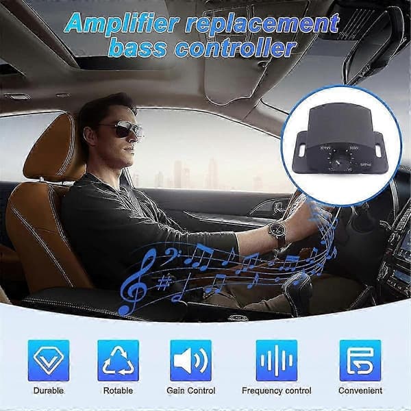 Amplifier Replacement Bass Knob Control Remote for Speakers, 6Pin Subwoofer Remote