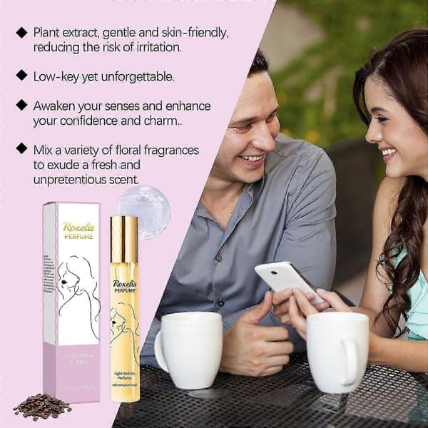 Blomster Mandel Latte Roll-On Parfume, Langvarig Frisk Kaffeduft, Bærbar Charmerende Duft