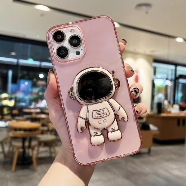 Belægning Astronaut Holder Etui Til iPhone 14 Pro