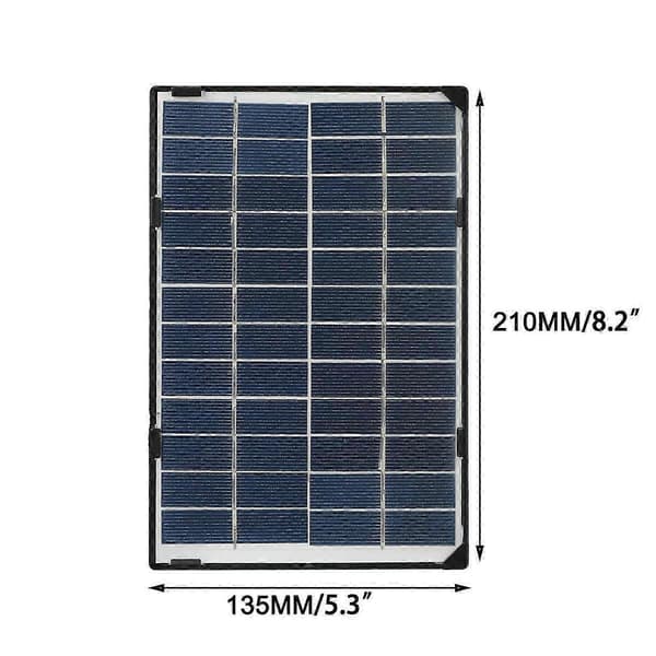 6W 12V Solpanel Batterioplader Systemkit Til Udendørs Båd RV Bil Fk