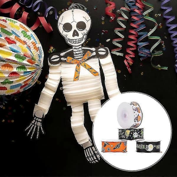 4 ruller Halloween-bånd til Halloween-dekorationer