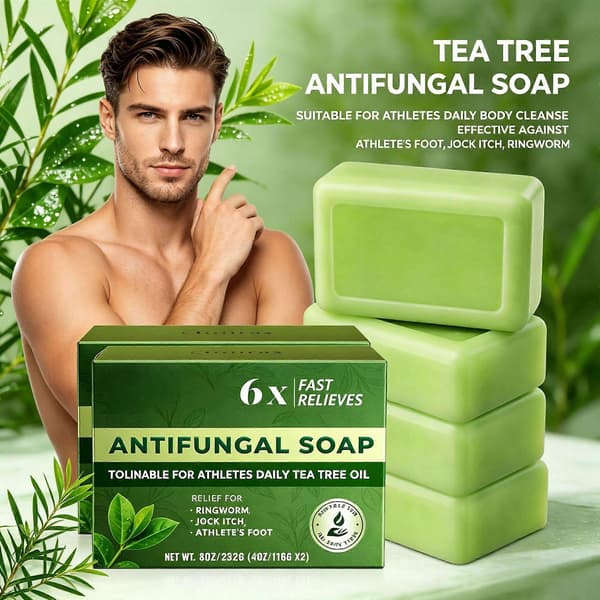 Antisopp Tea Tree Oil Såpe med Tolnaftat 1%, 115g