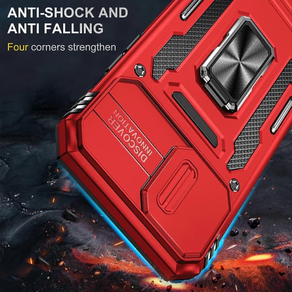 Armor PC + TPU Kameraskydd Telefonfodral (För iPhone 15 Pro)