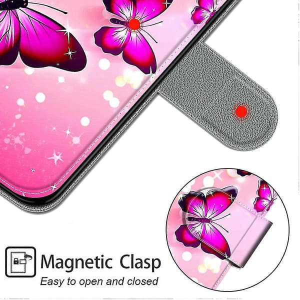 Etui til iPhone Xr Pink Butterfly Mobilcover