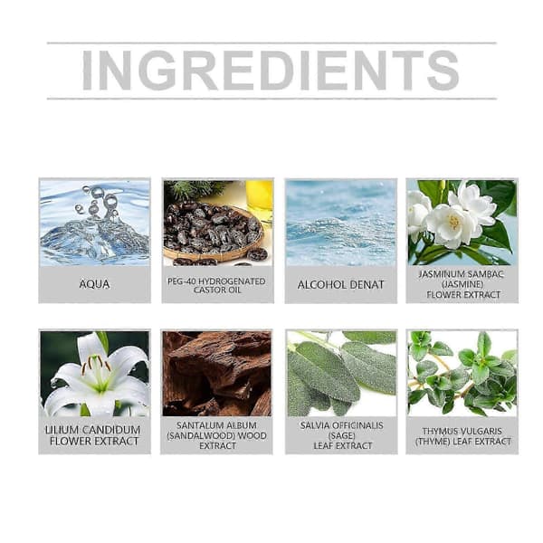 Ximonth Kroppsvårdsspray Naturlig och fräsch kroppsdaglig vård Jasmindoftande spray