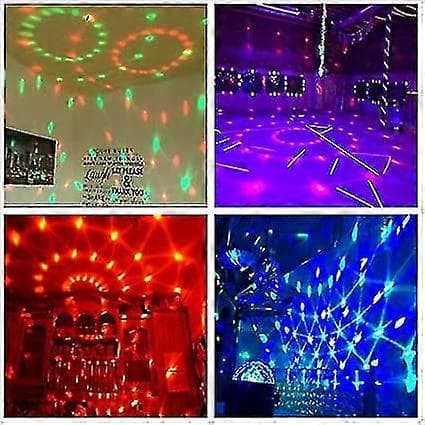 Diskokule Diskolys Festlys Lydaktivert Strobelys Med Fjernkontroll Dj-belysning, Led 3w Rgb Lysball, Danselysshow For Hjemmerom