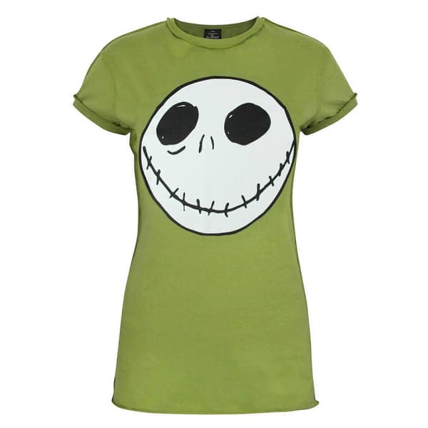 Nightmare Before Christmas Dame Jack T-shirt med omvendte sømme