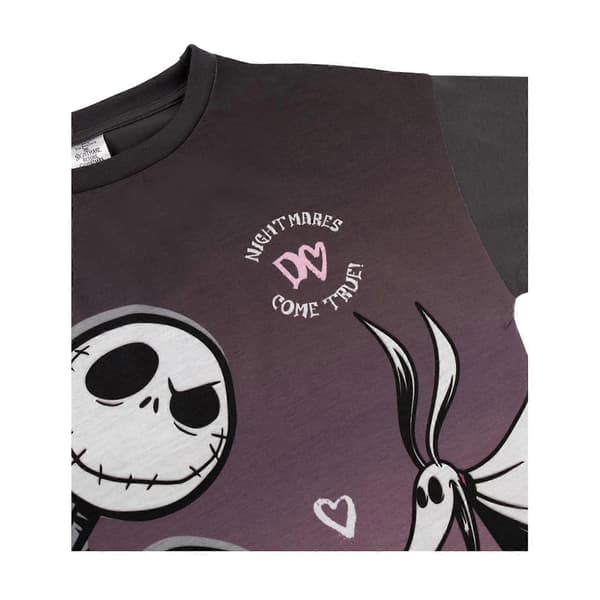 The Nightmare Before Christmas Nattlinneset med kort ärm för flickor (2-pack)