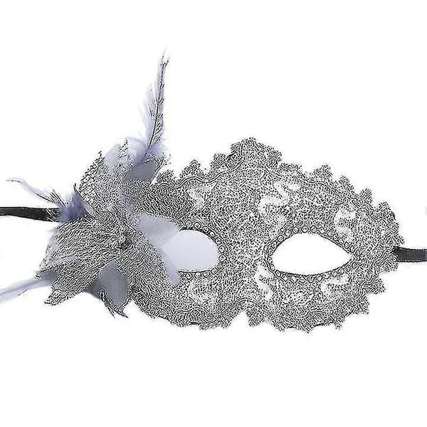 Dammaskeradmask Halloween Spetsögonbindel Karnevalsbal