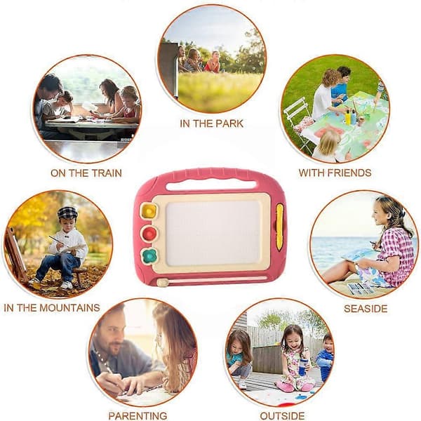 Sletbar magnetisk ordtavle til baby, farvegraffiti-tablet til baby