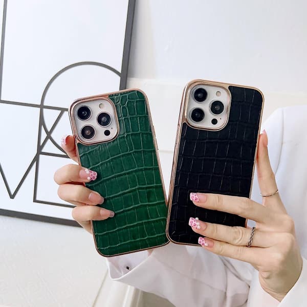 Äkta läderfodral för iPhone 13 Pro Max