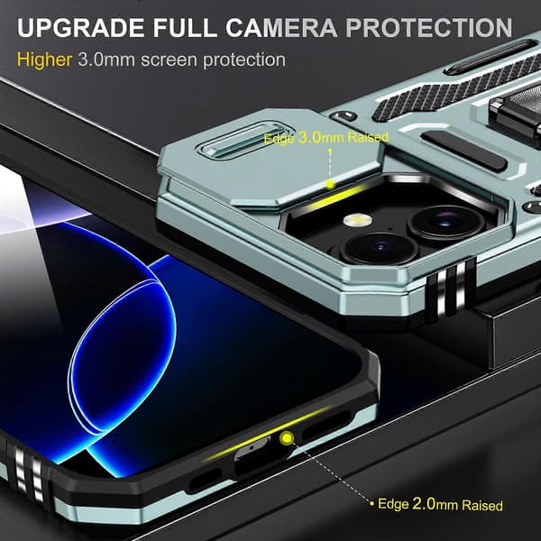 Armor PC + TPU Kameraskydd Telefonfodral (För iPhone 17)