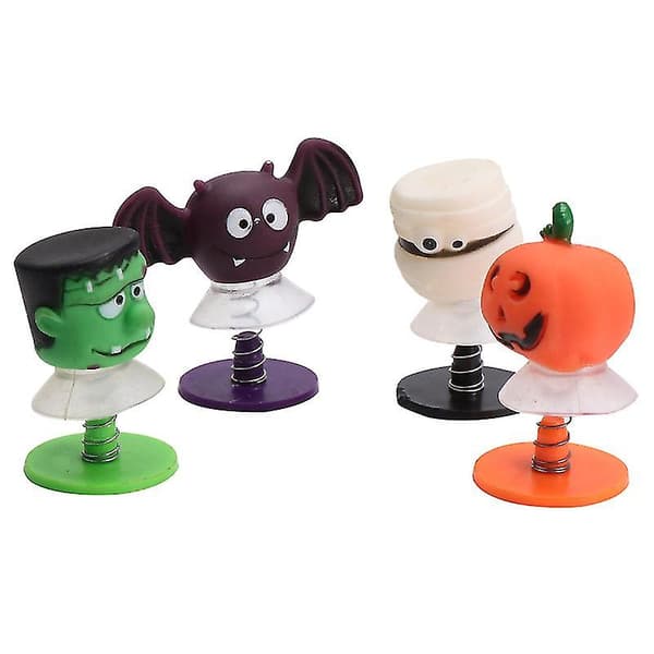 4 stk. Halloween-legetøj til Halloween-dekorationer