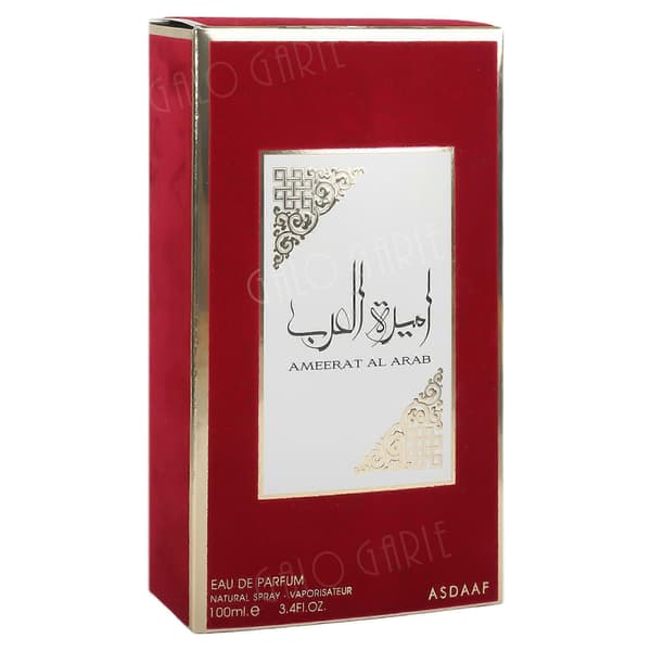 Arabisk parfume 100 ml, sort og rød æske, langvarig duft