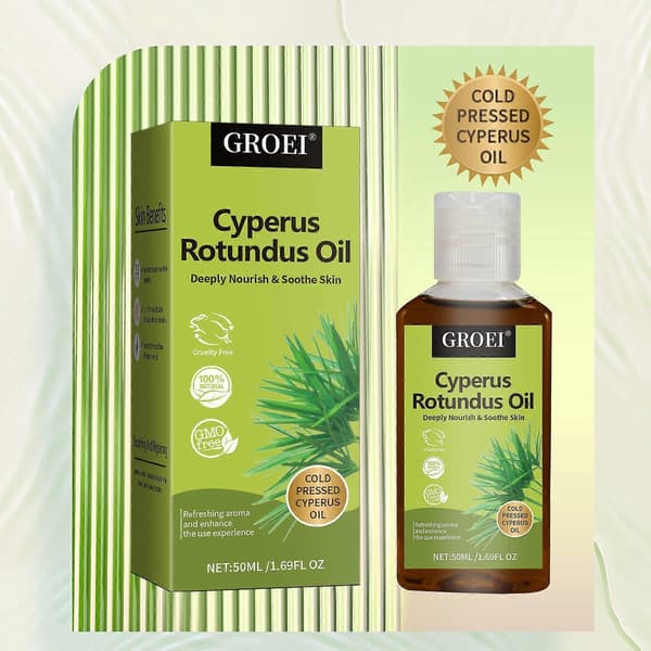 1/2/3x Cyperus Rotundus Olja för att minska kroppshårväxt (1 st)
