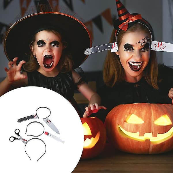 3 stk. Halloween Hovedbeklædning til Halloween Dekoration