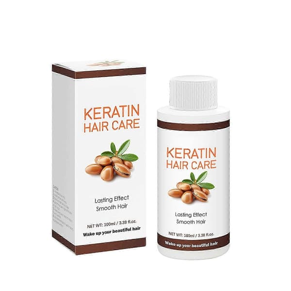 Keratin Rett Hårkrem Krøller Hår Permanent Hår Rett Vinkel Proteinkrem Glattekrem 100ml 26s A