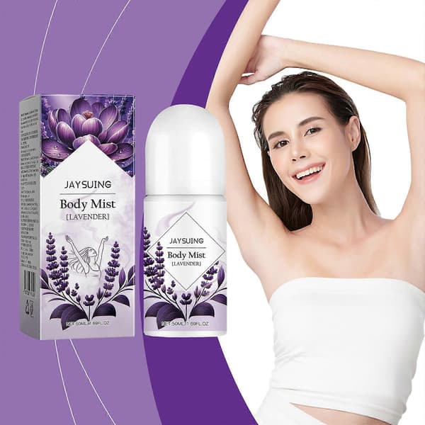 Lavendel kroppslotion sommer armhule svette rensende duft bærbar kroppsdeodorant 50ml