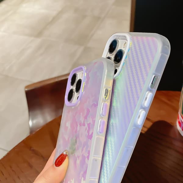 Chameleon Series telefoncover til iPhone 13 Pro Max diamantmønster