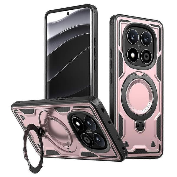 För Xiaomi Redmi Note 14 Pro 5G Mobilskal (Roséguld)