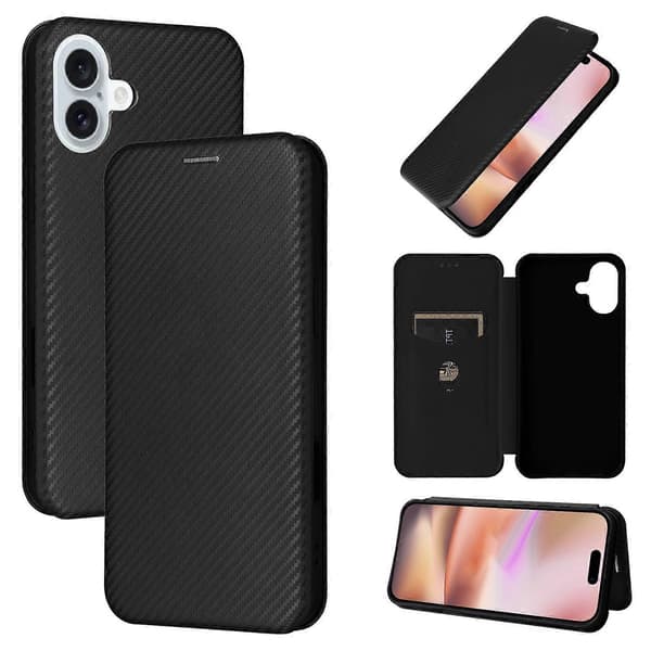 Nahkainen puhelinkotelo iPhone 16 Plus -puhelimelle