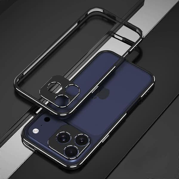 Til iPhone 17 Pro Max Bumper Case Telefonramme uden bagside med linsebeskyttelse