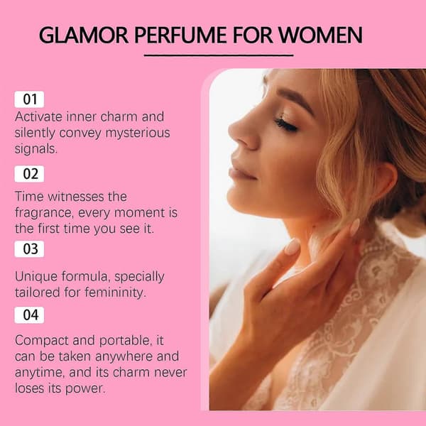 Glamour Parfym för Kvinnor, Elegant Långvarig Blommig Doft, Bärbar Roll-On Parfym för Alla Tillfällen