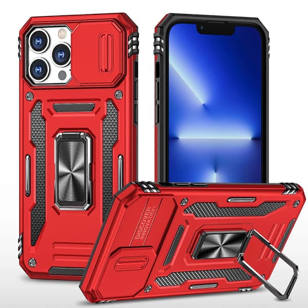Armor PC + TPU Kameraskydd Telefonfodral (För iPhone 15 Pro)
