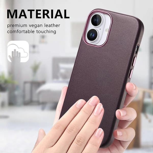 Telefonfodral med Metallknapp För iPhone 16 Plus