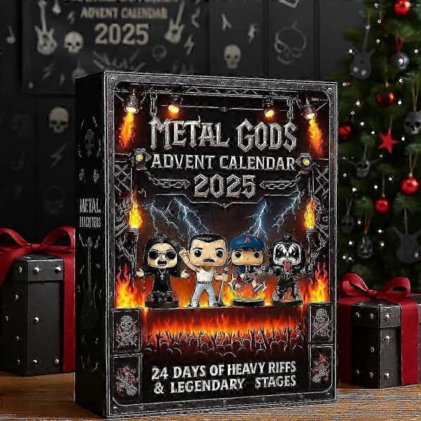 Julekalender 2025 Rock Legend-tema med blind boxes jule-nedtælling akryllegetøj til 7-14 år