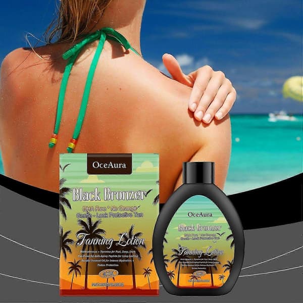 Extreme Dark Tanning Lotion Accelerator för solarium och utomhussol med bronzer för att få