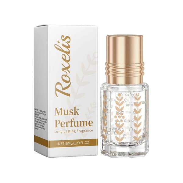 Moskusparfume, elegant blomsterduft med rose og sandeltræ, langvarig friskhed, 6 ml