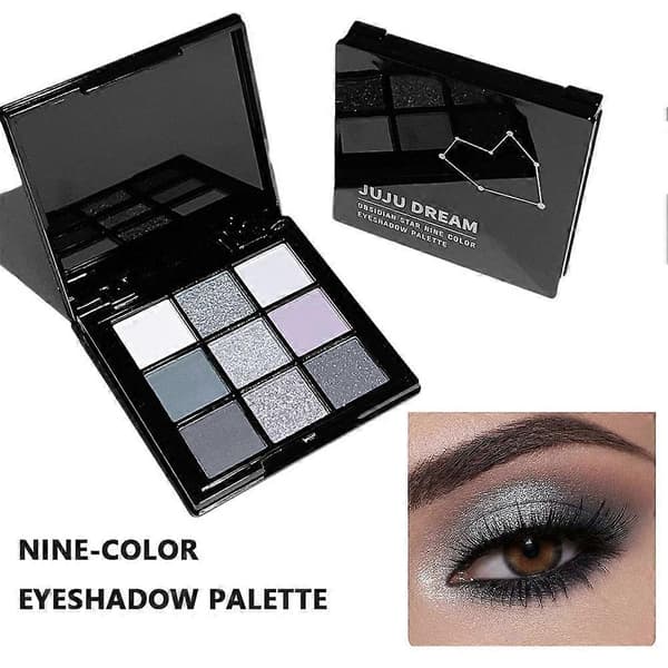Niofärgad ögonskuggspalett Rökig Makeup Mörk Mörk Ögonskuggsplatta