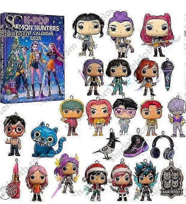 Ny K-Pop Demon Hunter Advent Blind Box juletrepynt akrylanheng yb