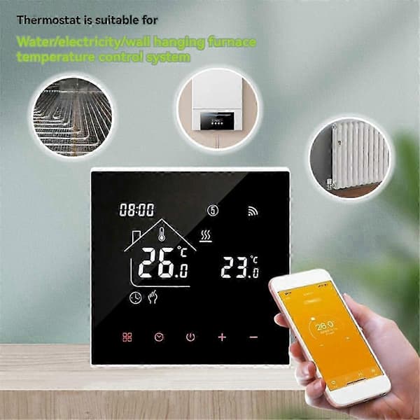 Tuya varm gulvtermostat 16A smart WiFi temperaturregulator A